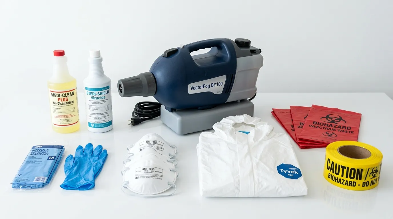 Professional biohazard remediation crew working in Bridgeville