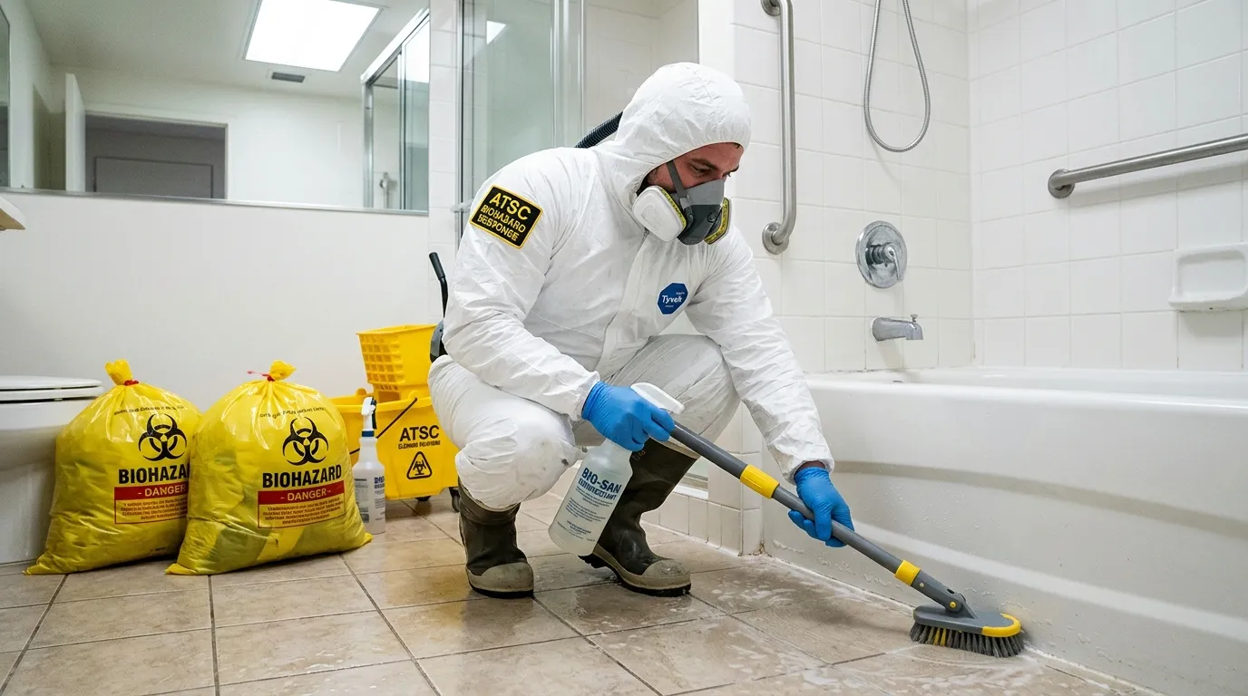 Decontamination equipment deployed for Blood Cleanup in Bridgeville